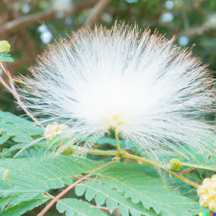 Discover the Elegant Beauty of Calliandra Portoricens - Powderpuff White