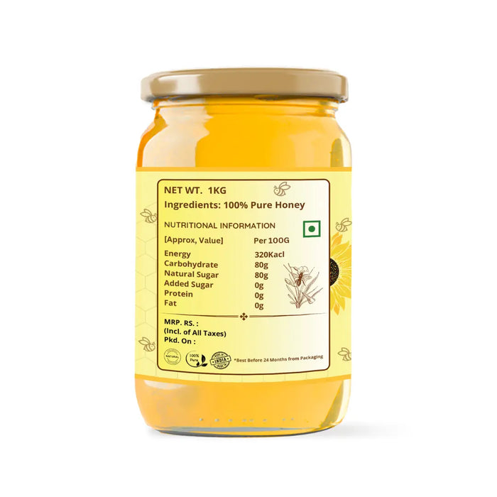 Raw Forest Sunflower Honey (500 gm )