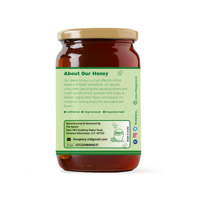 Ajwain Raw Forest Honey -Buy Pure Natural honey, 250Gm
