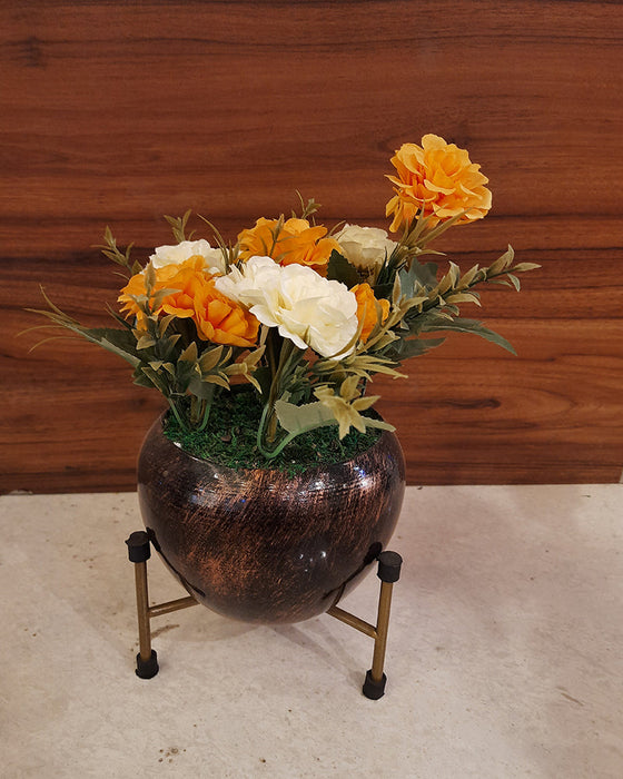 Small Metal Flower Stand Planter