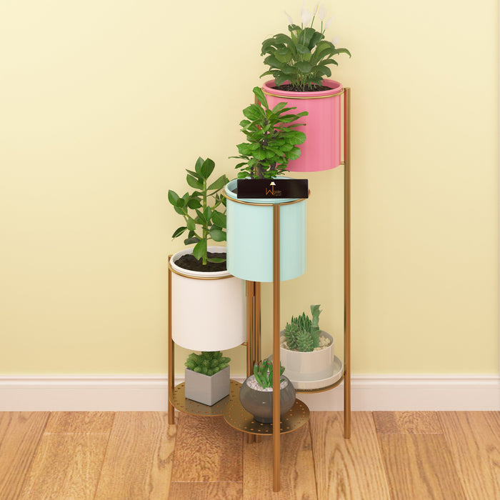 Foldable Decorative 6 Tier Plant Stand Rack For Indoor & Outdoor Plants