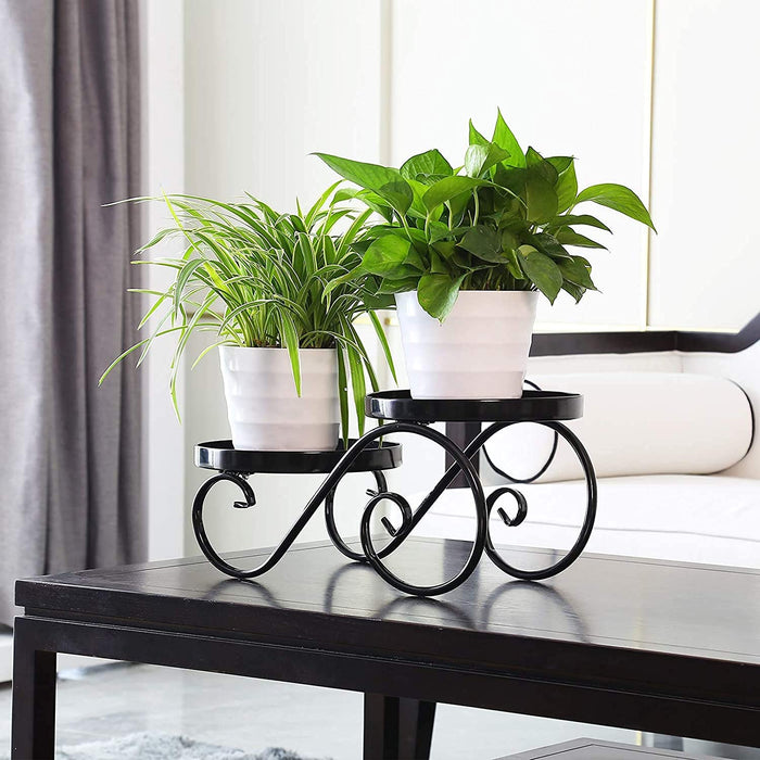 2-Tier Wrought Iron Planter Stand (Set of 2)