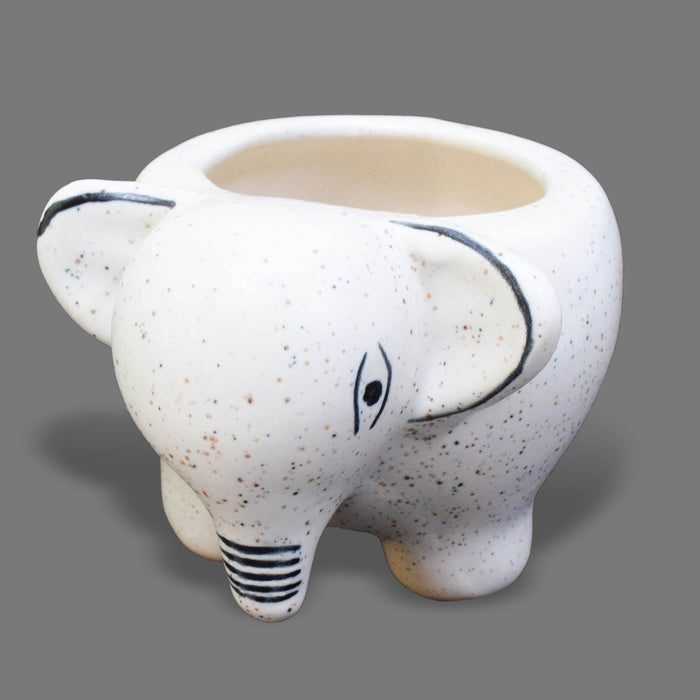 Cute Baby Elephant Planter in Ceramic