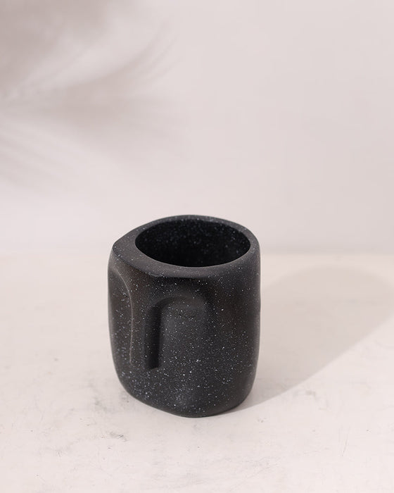 Small Black Flower Pot For Home Decoration, Table Decor & Living Room