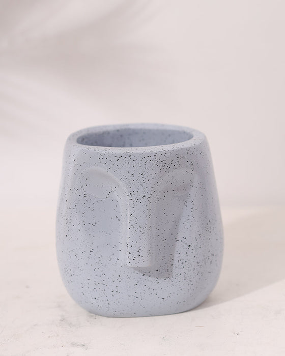 Small Grey Flower Pot For Home Decoration, Table Decor & Living Room